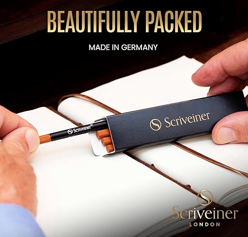 Miniatura 3 de Scriveiner Recambio de punta redonda azul fino  4 recambios de bolígrafos de punta redonda  Recambio de bolígrafo de seguridad de cerámica no seco F