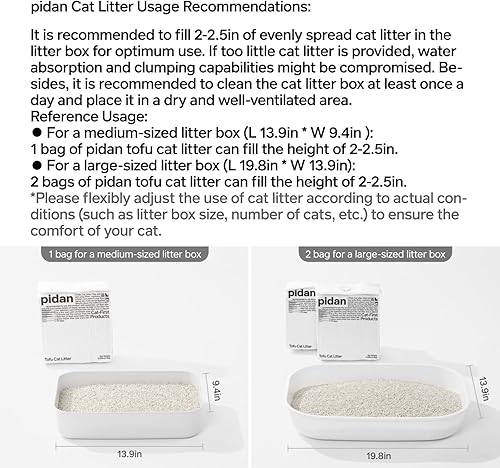 Miniatura 9 de pidan Tofu Cat Litter Clumping,Flushable,Ultra Absorbent and Fast Drying, 100% Natural Ingredients Litter,Solubility in Water,Really Dust-Free,Less