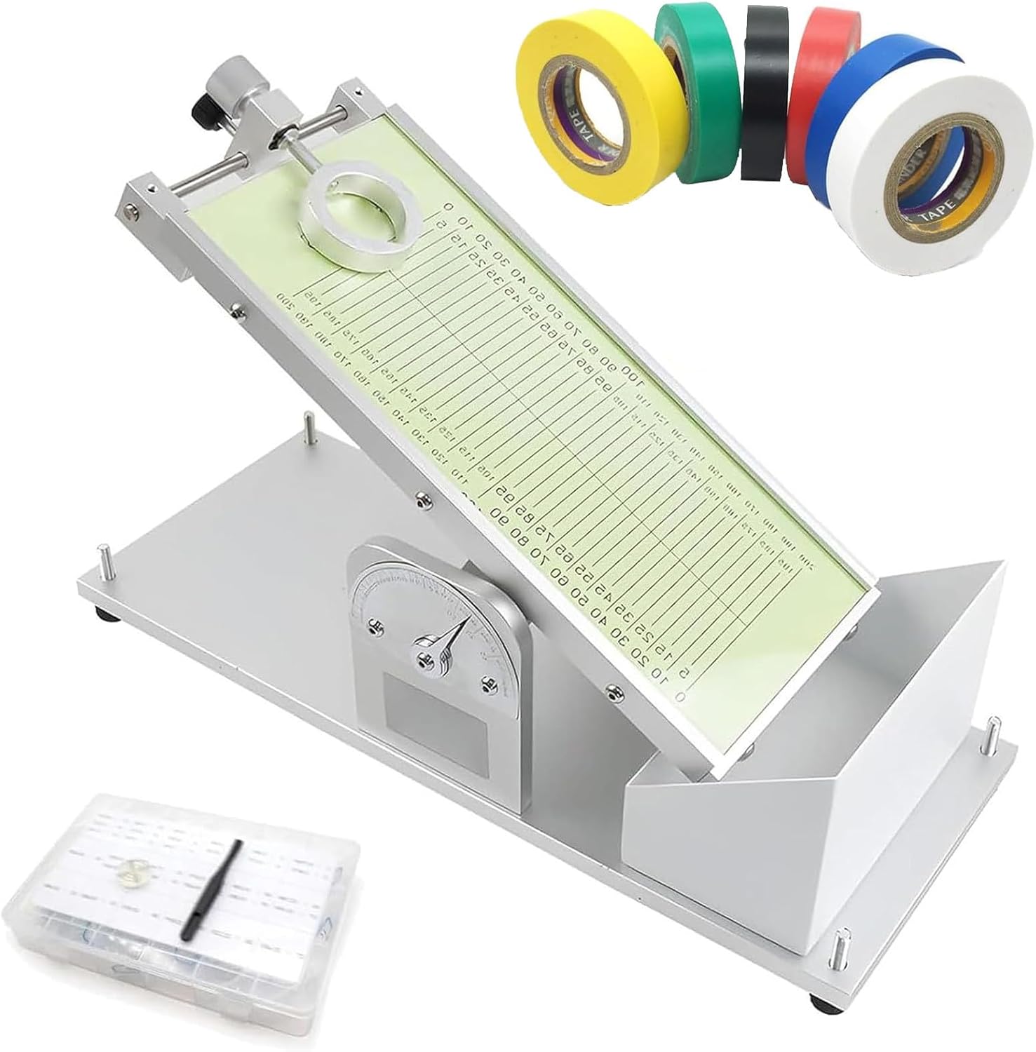 Adjustable Manual Tape Applicator, Adhesive Initial Tack Tool with 32 Steel Balls, 0-60° Angle, Perfect for Tapes, Stickers, Labels, Protective Films, Foam Adhesives