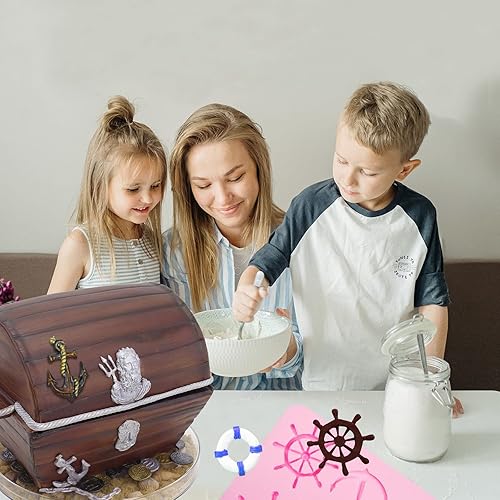 Miniatura 4 de Molde de silicona de anclaje, moldes de fondant de cuerda de timón, molde de chocolate para decoración de pasteles, caramelo, azúcar, manualidades,