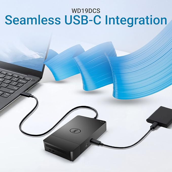 Docking Station WD19DCS USB C 210W Dual Monitor 4K Hub USB 3.2 miniatura 3