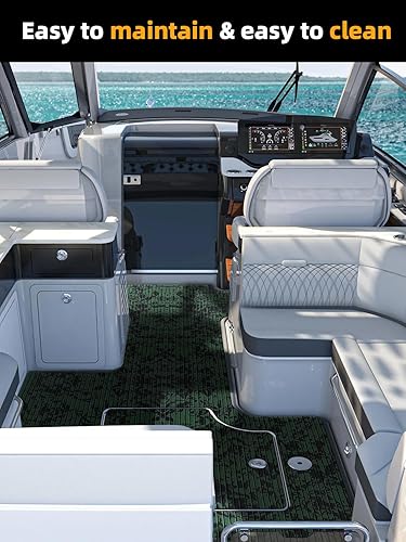 Miniatura 5 de FOCEAN Suelo de lancha de espuma EVA, para cubierta de lancha, suelos marinos de camuflaje autoadhesivos para barcos, yates, kayak, caravana, 94.5 x