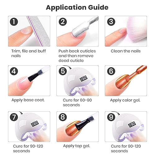 Miniatura 7 de RARJSM Chameleon - Esmalte de uñas de gel de color naranja a verde con purpurina que cambia de color, 0.5 onzas líquidas, esmalte de gel holográfico