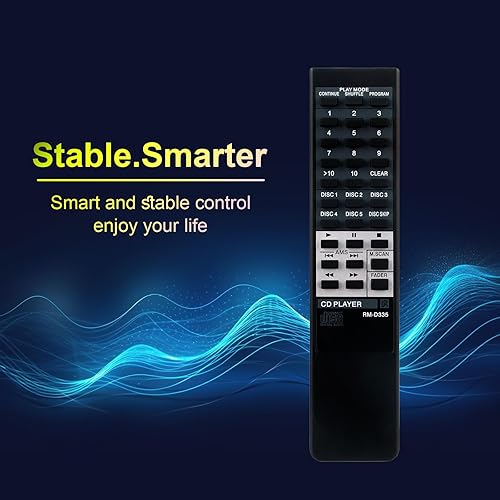 Miniatura 5 de RM-D335 - Mando a distancia de repuesto compatible con el reproductor de CD cambiador de CD Sony CDP-C345M CDP-C225 CDP-C235 CDP-C245 CDP-C325