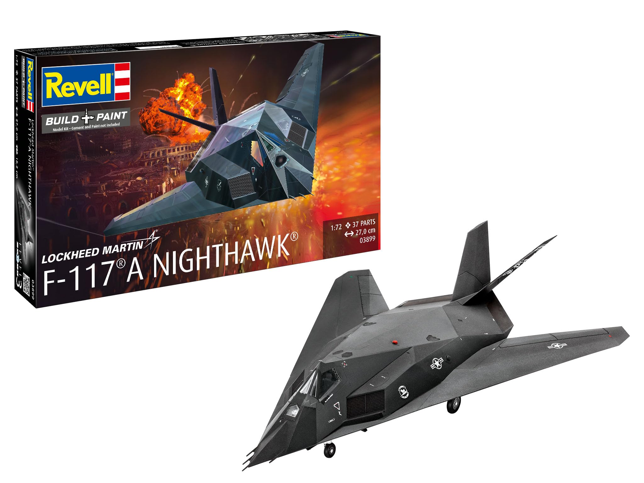 Amazon | ドイツレベル(Revell) 1/72 アメリカ空軍 F-117 ステルス
