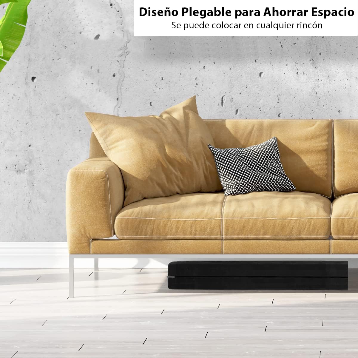 RELAX4LIFE Barra de Equilibrio Gimnasia Plegable 210 cm, Viga de Equilibrio con Patas Elevadas y Asas de Transporte, Viga de Equilibrio de EPE y Pino para Niños, 210x10x6,5cm (Negro)