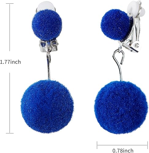 Miniatura 3 de Lentes verdes con aretes de clip azules redondos de metal sin lente accesorios de disfraz para niños