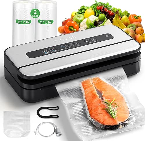 Vacuum Sealer Machine, 90Kpa Food Vacuum Sealer Machine Preservation Dry/Moist/Liquid