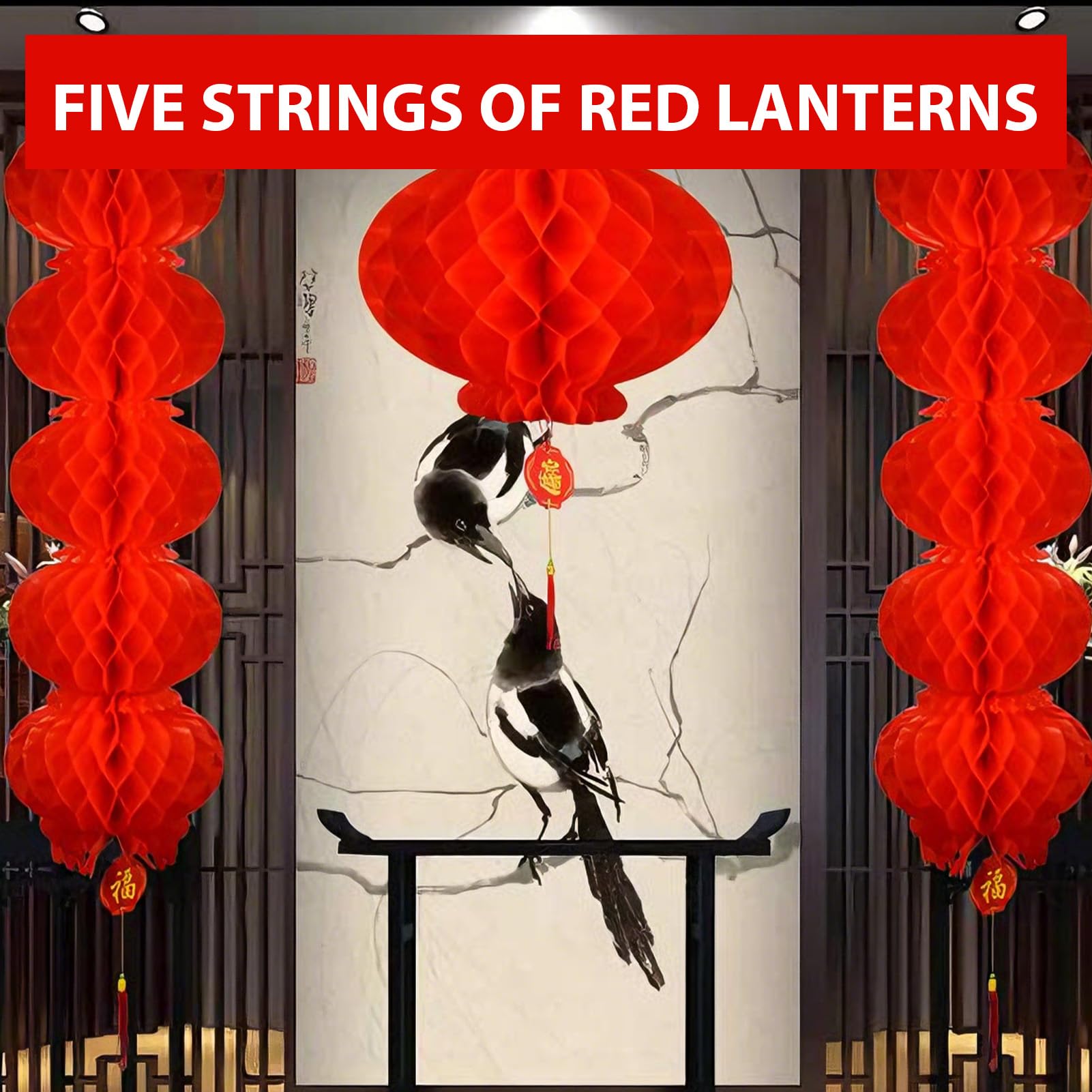 Chinesische Rote Laternen 22 Cm – 10 Stück Papierlampions Für Neujahr, Hochzeit & Festliche Deko Mit Glücksanhänger