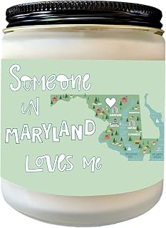 Maryland Love Someone from Maryland Loves Me Long Distance Gift LDR Gift Heart in Maryland Gift