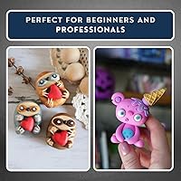 Vista 9 de Cosclay Sculpt - Gris suave - Arcilla polimérica flexible (1 lb)