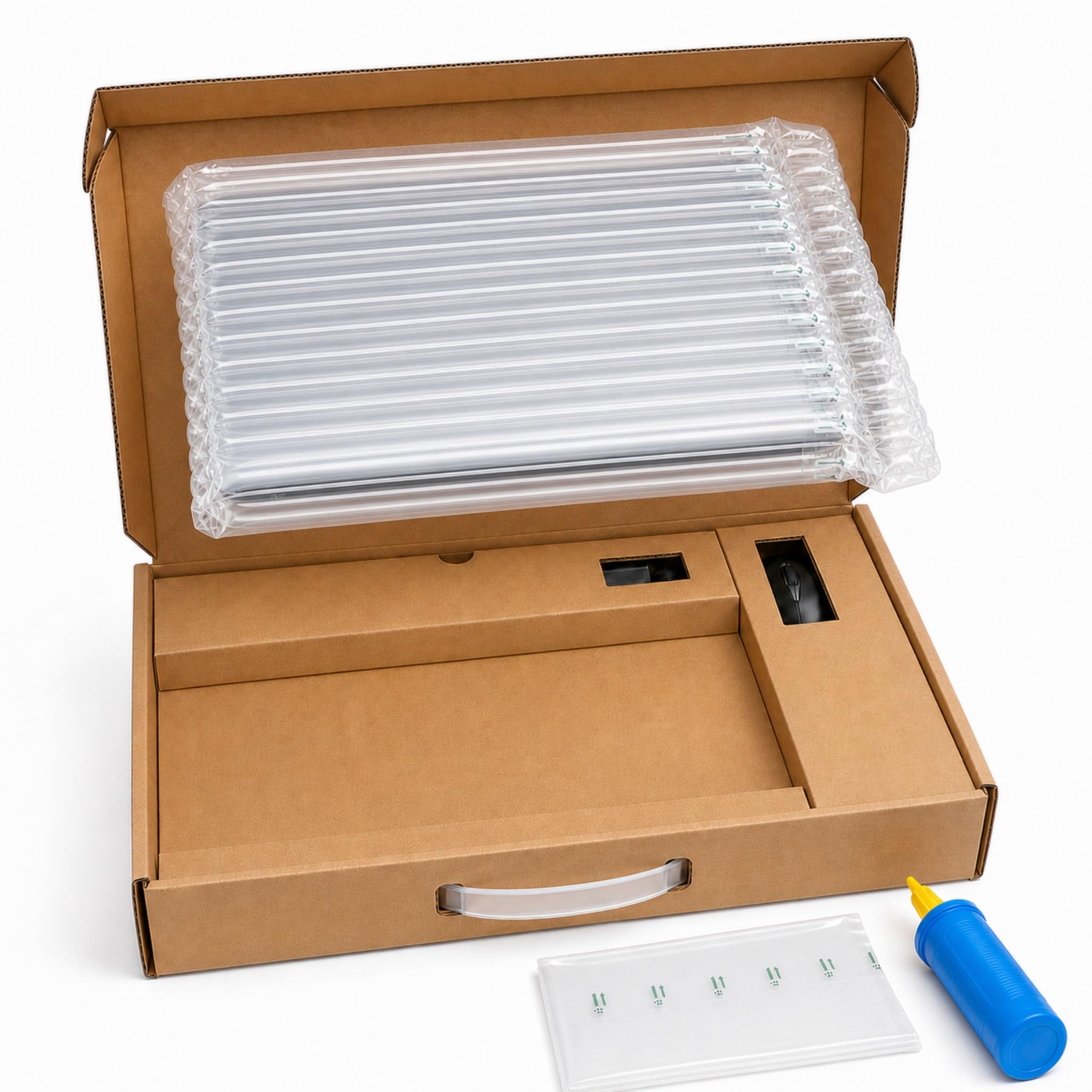 13.3"-16" Laptop Box for Shipping with Inflatable Air Sacs Notebook Mail