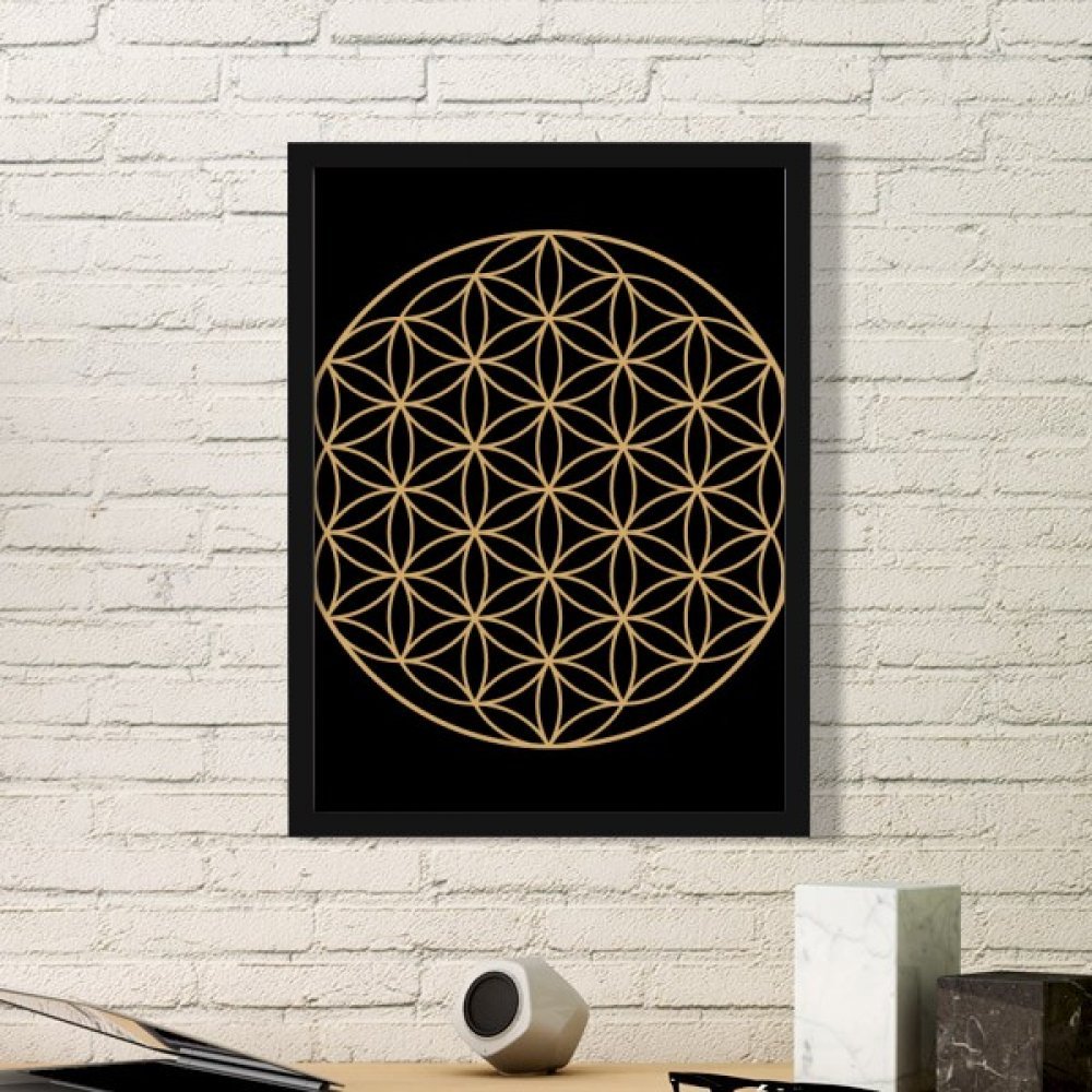 Peintures estampes géométrie cercle totem noir DIYthinker pour créer un coin lecture apaisant