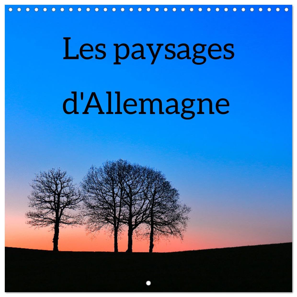 Les paysages d'Allemagne (Calendrier mural carré 2026 30x30 cm) Calendrier double avec une page pour vos prises de notes: Les paysages d'Allemagne, aussi uniques que différents