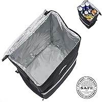 Vista 4 de Trail maker Mochila aislada para entrega de alimentos con portavasos para bebidas, bolsillo, reflectores para comestibles, Dashers Insulated, Food