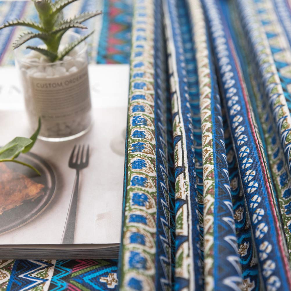 Nappe de table de restaurant chic en tissu lin coton carré - 8