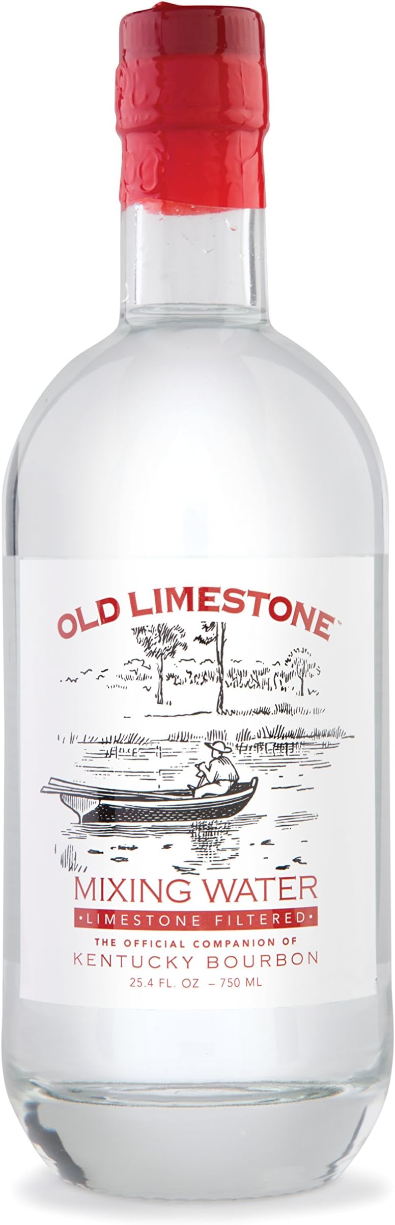 Old Limestone Mixing Water For Bourbon 750ml Glass Bottle "Classic Rowboat Label"