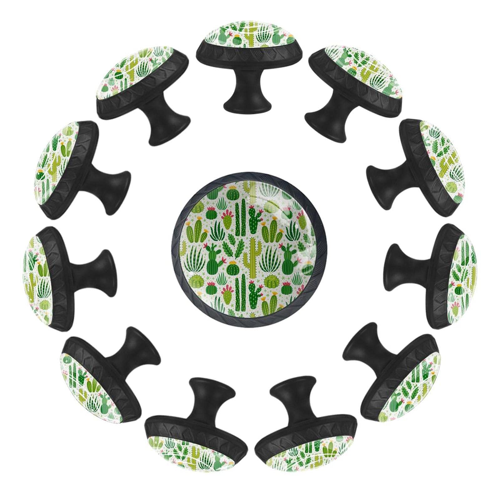 Boutons de tiroir cactus vert 35mm pour créer un cocon de douceur dans sa chambre