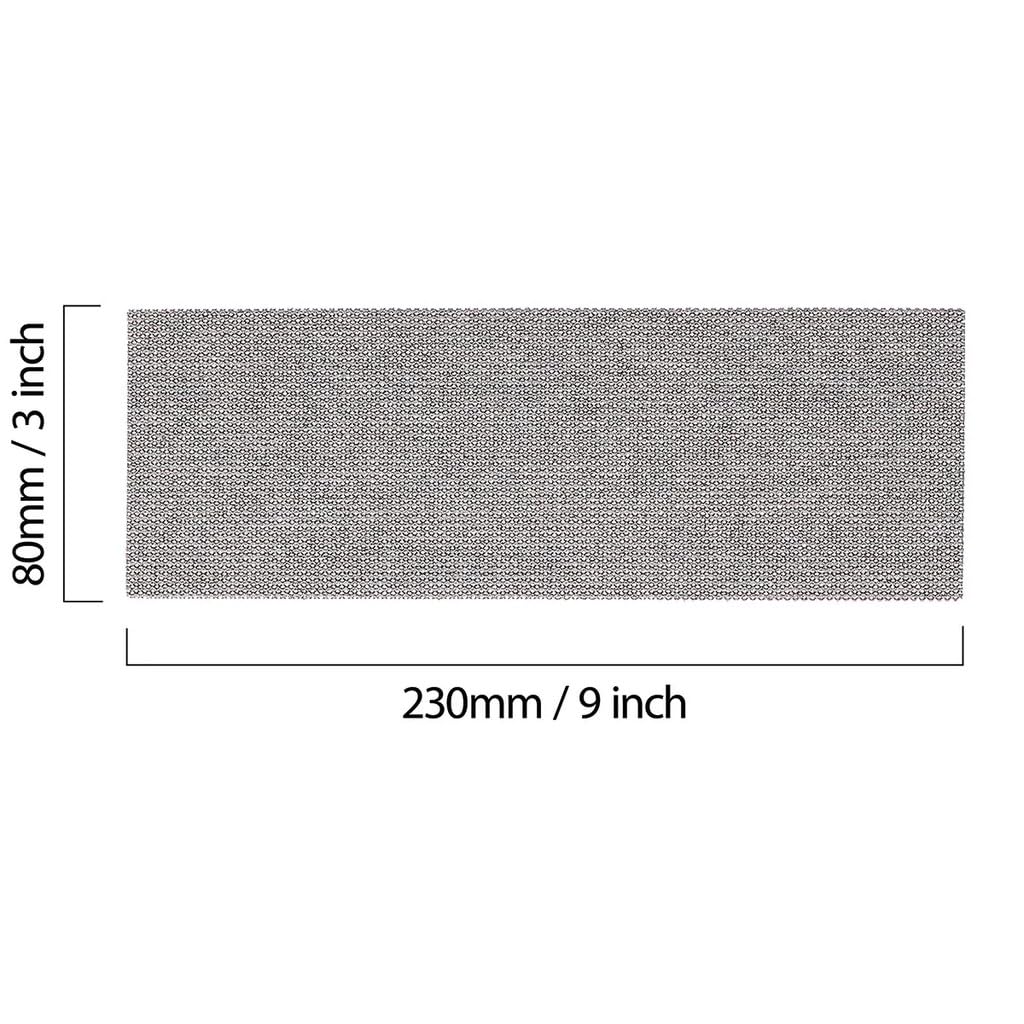 Mirka Abranet tiras lijado malla 80x230 mm cierre adhesivo P180 50 uds | Tiras de lijado malla para madera masilla barniz plástico alta durabilidad y eficiencia en lijado profesional