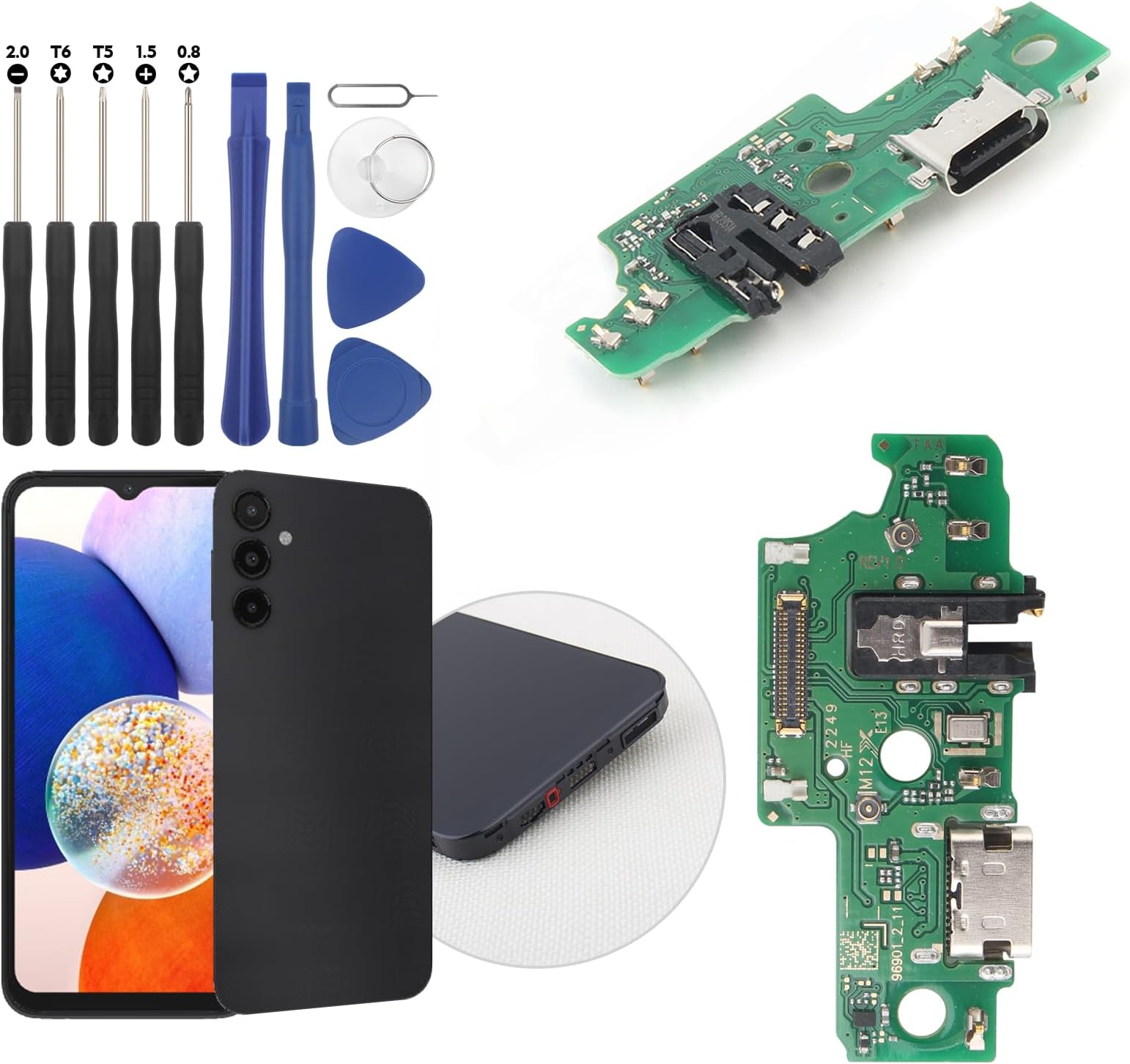 Amazon.com: iParto Charging Port Replacement Kit for Samsung Galaxy A14