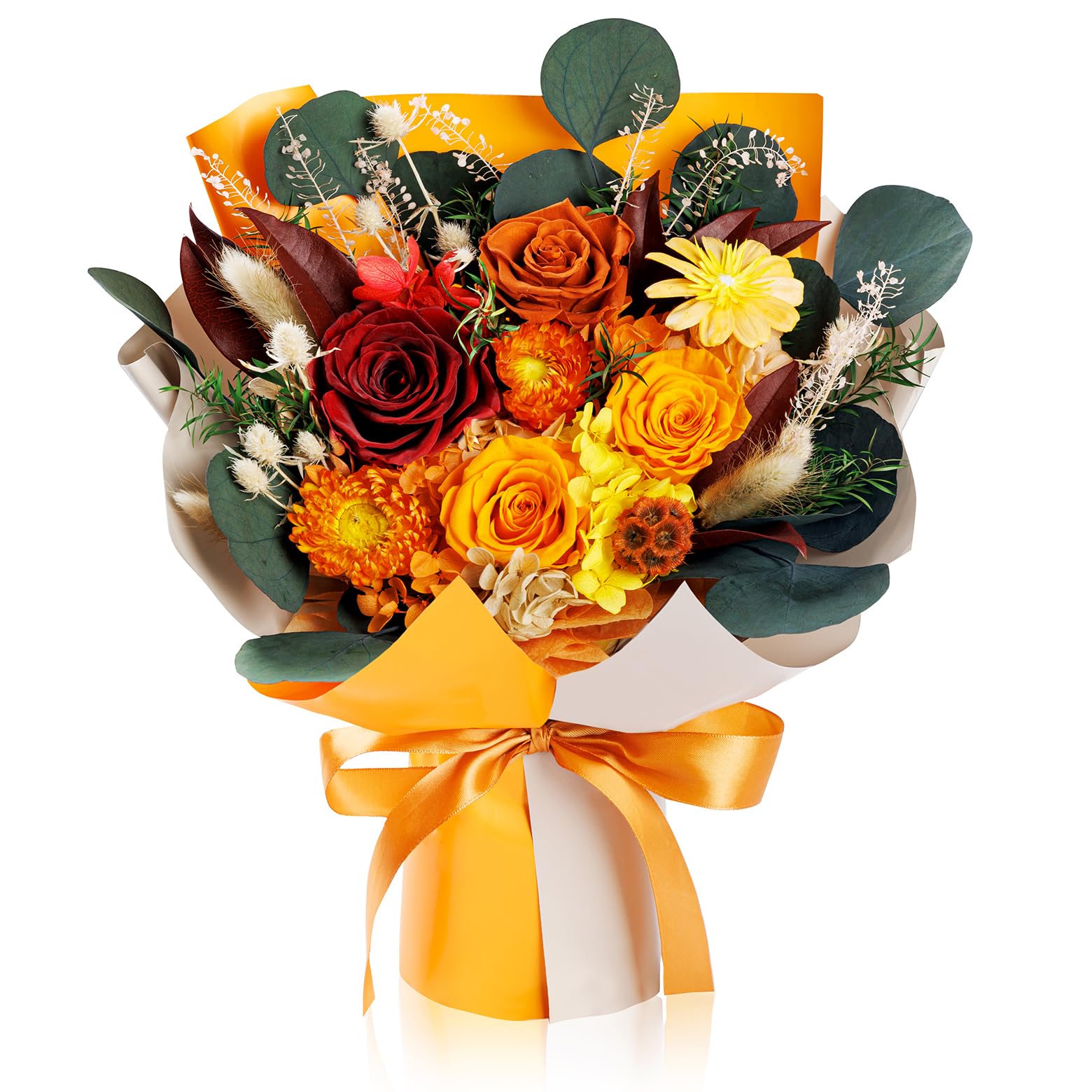 Perfectione Roses 4 Roses Mixed Bouquet - dried and preserved flora | Mubboo
