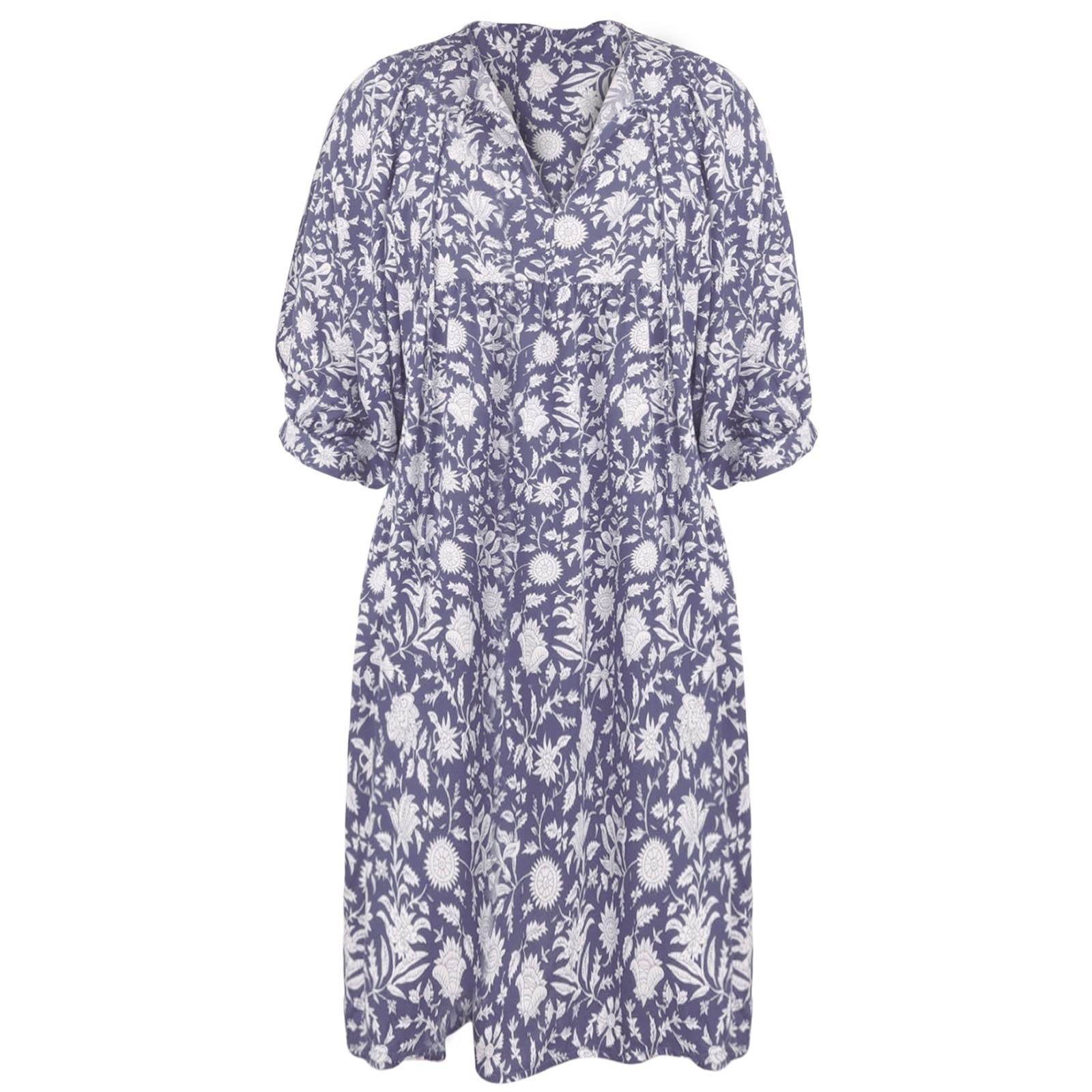 Robe maxi casual dress noire ample et fluide pour un look décontracté - 4