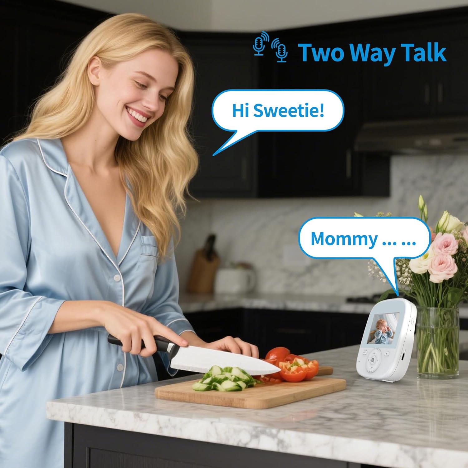 VIZOLINK VB28 Baby Monitor AI Detection Features