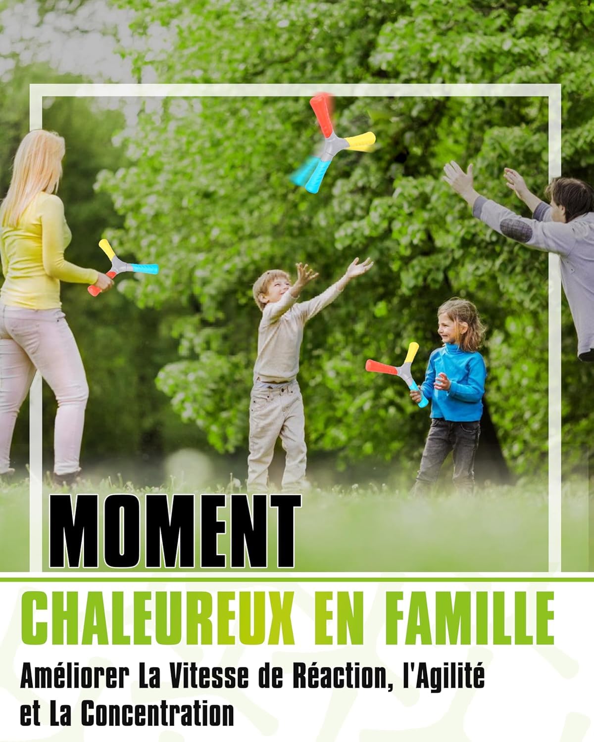 BOOSTEADY Lot de 2/4 Entraîneur Réactif de Capture: Équipement d’Entraînement de Coordination œil-Main en EVA pour Améliorer Agilité, Réflexes et Vitesse de Décision Intérieur/Extérieur