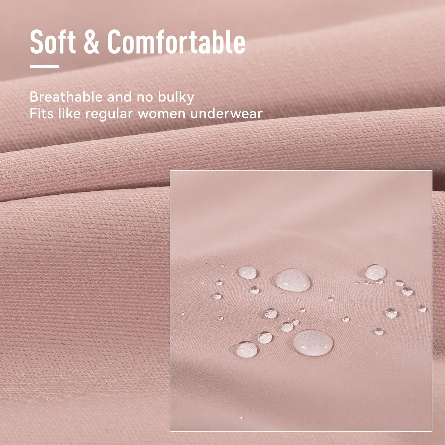 Carer 3 Pack Period Underwear for Women High Absorbency Reusable Leakproof Womens Period Panties Briefs for Menstrual Heavy Flow Incontinence Bladder Leaks L - Image 5