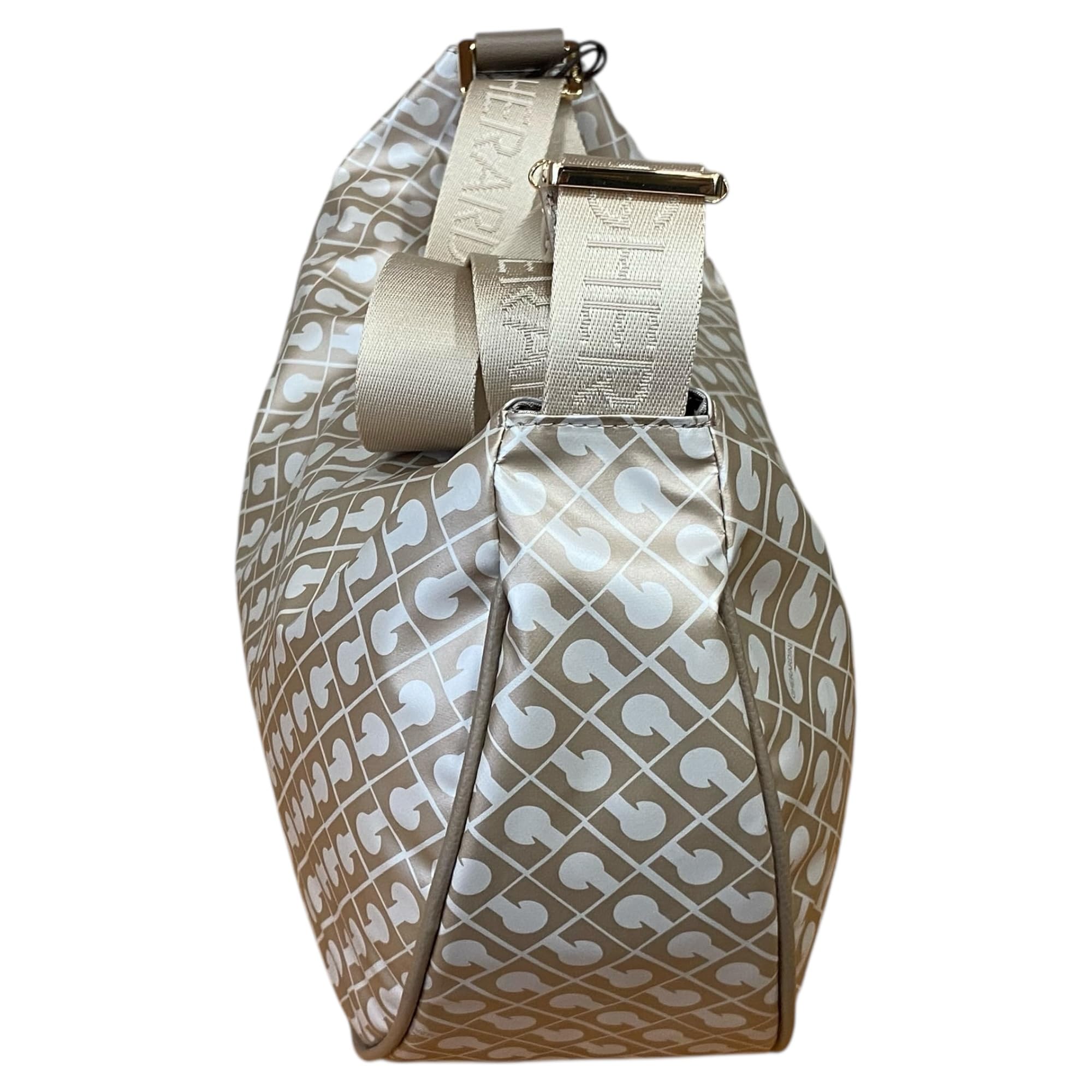 Gherardini BORSA DONNA SACCA Mezza luna MEDIA DA SPALLA TRACOLLA REGOLABILE chiusa con zip GH 0330