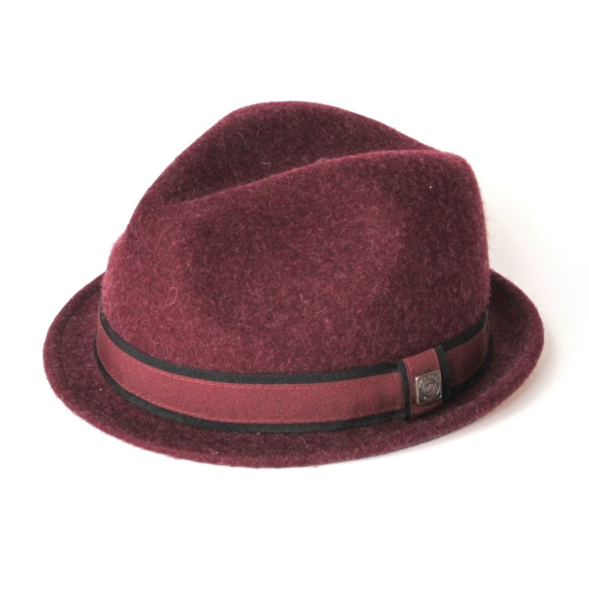DASMARCA Mens Wool Felt Skimpy Brim Hat - Justin Burgundy M