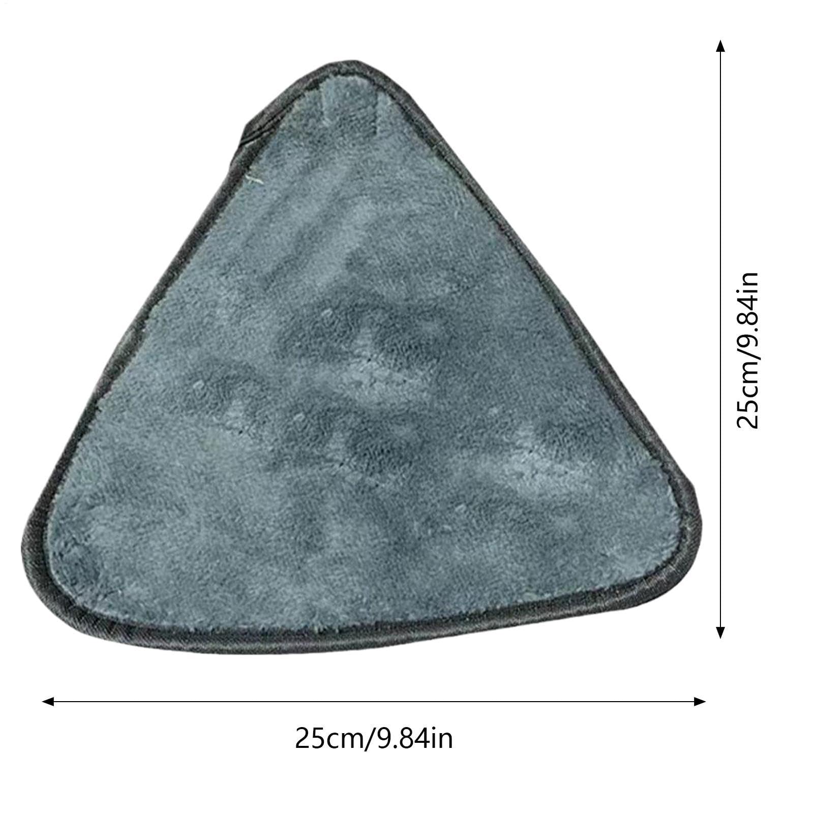 Ersatztuch Für Wischmopp, Einfache Befestigung, 25 X 25 Cm, Dreieckiger Teleskopmopp, Drehbarer Verstellbarer Mopp, Mikrofasermaterial, Für Zuhause, Küche, Badezimmer
