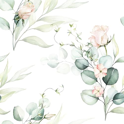 Papel tapiz floral para despegar y pegar, papel de contacto bohemio para el hogar, dormitorio, armarios, encimeras engrosadas con papel de pared