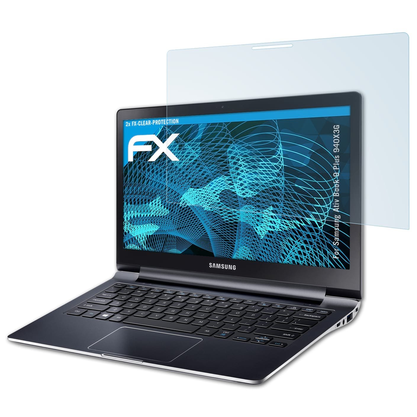 atFoliXScreen Protection Film compatible with Samsung Ativ Book 9 Plus 940X3G Screen Protector, ultra-clear FX Protective Film (2X)