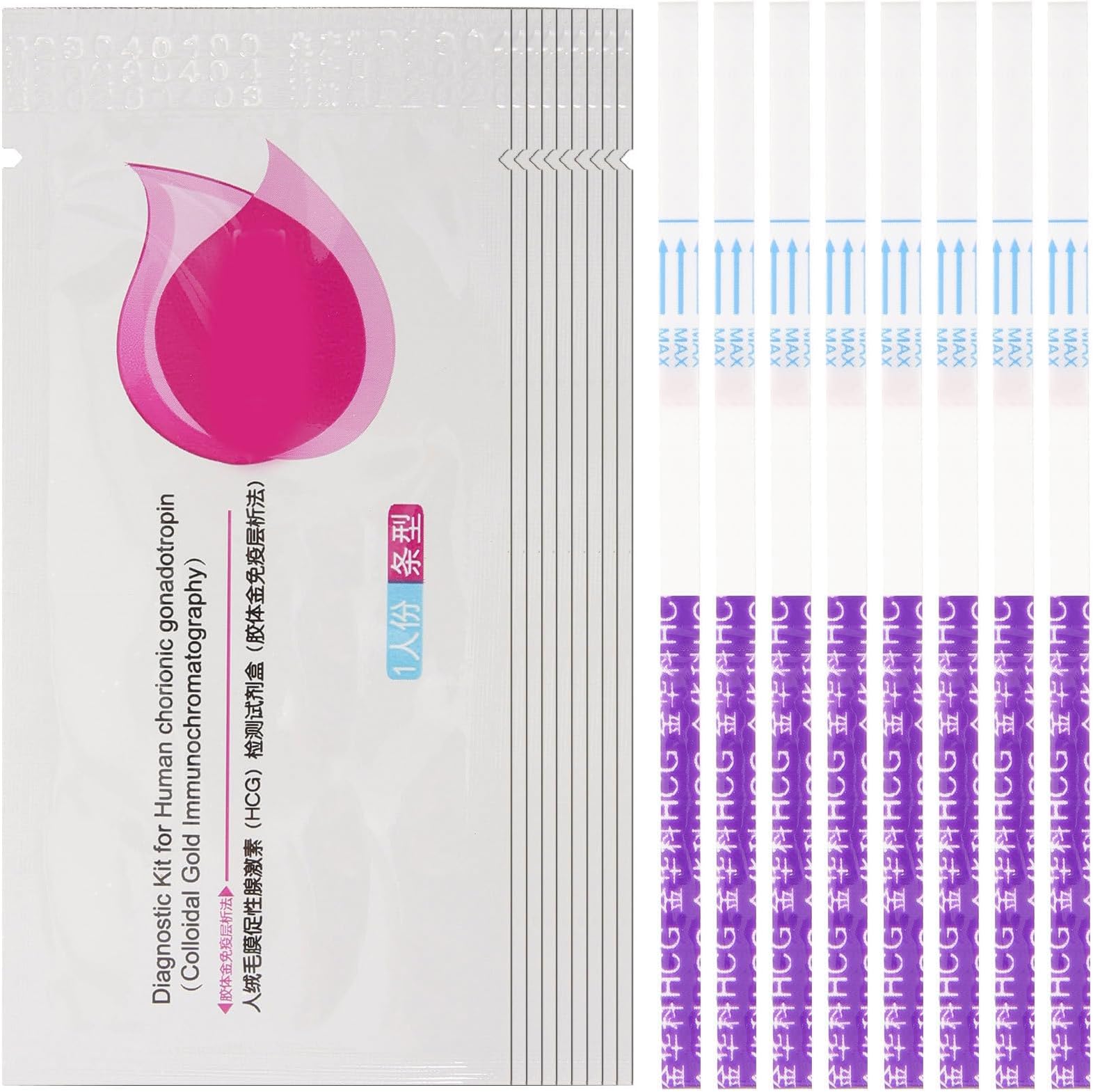 Pregnancy Test Strips 20Pcs Home Sensitive Detection Kit User-Friendly Instructions for Women