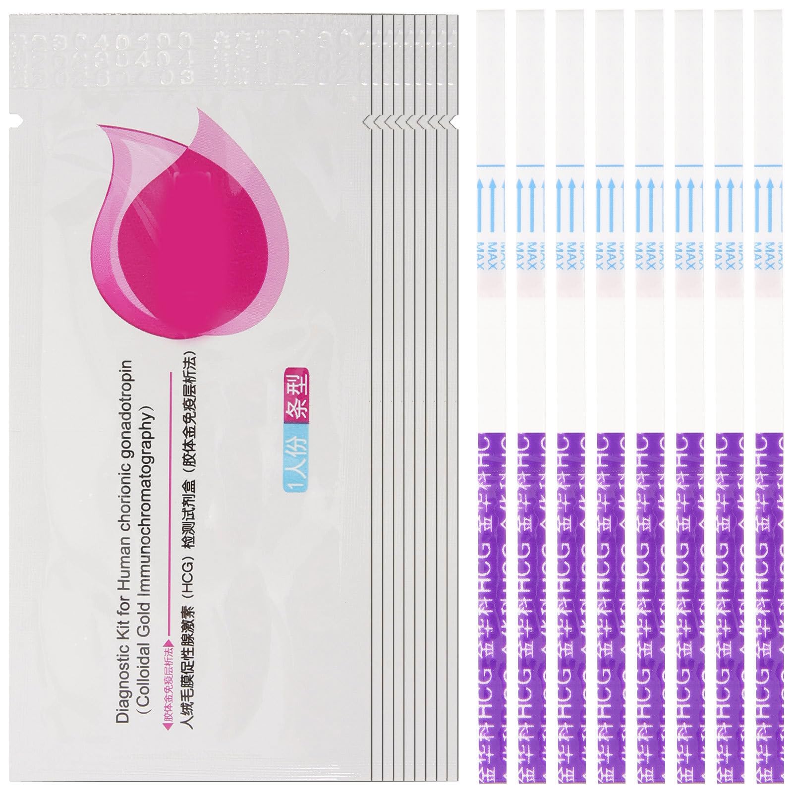 20pcs Early Pregnancy Test Strips for Women, High Sensitivity Pregnancy Detection Tool, Individually Wrapped Fast Response Test Paper for Home Use