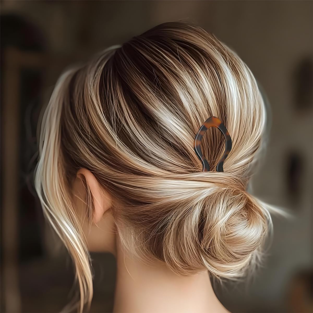 4Pcs French U Shaped Hair Pins - Hair Pin for Women - Elegant Women Hairs Accessories - French Hair Pins for Thick Hair - Image 5