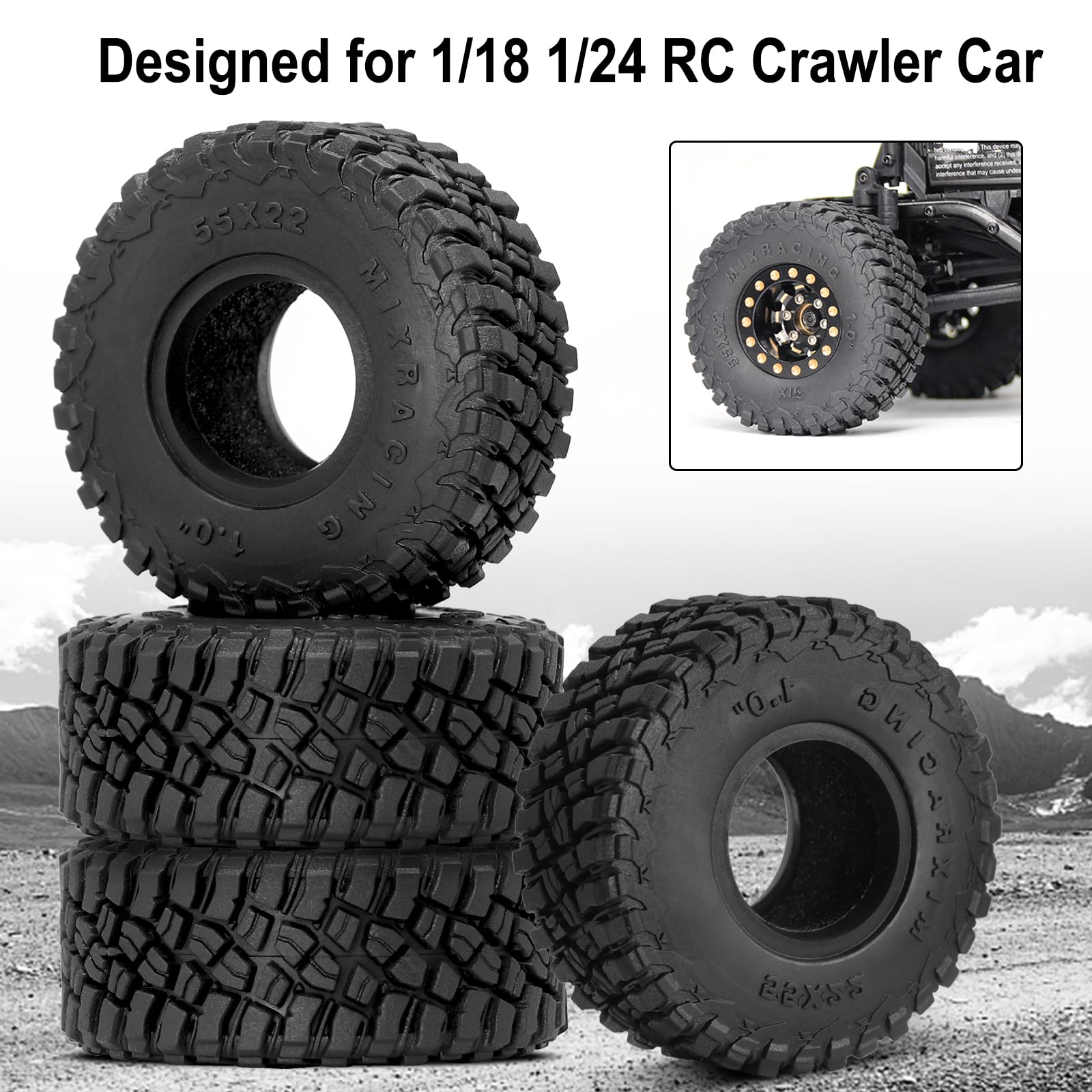 Tire Storage 1.0 Inch Wheel Rack - Aluminum Organizer For SCX24 AX24 ...