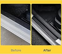 Vista 6 de Protectores de placa para umbral de puerta de automóvil – Protectores universales de entrada para umbral de puerta, protector de paso para umbral