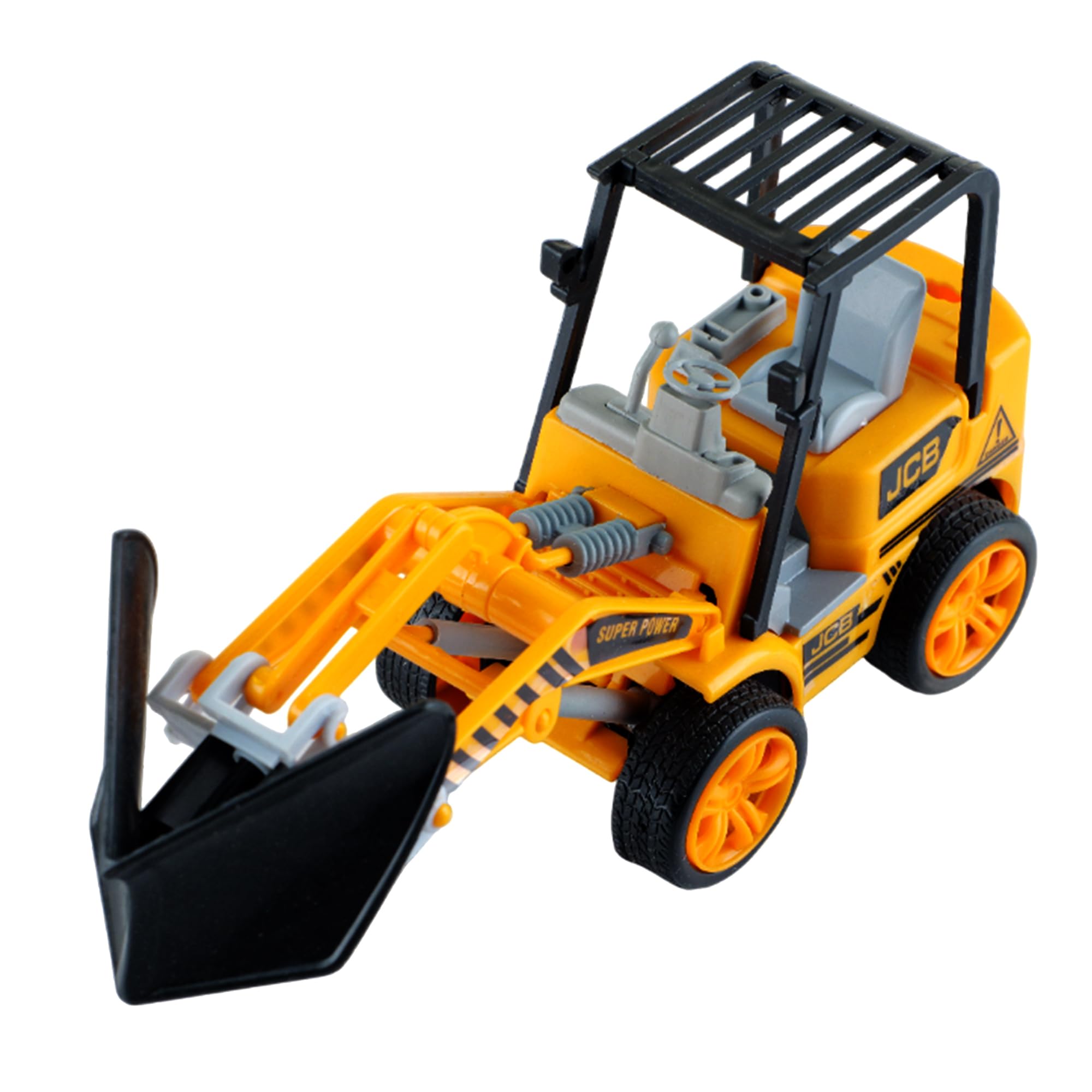 Braintastic Friction Powered Bulldozer Toy for Kids β Push and Go Plastic Construction Vehicle