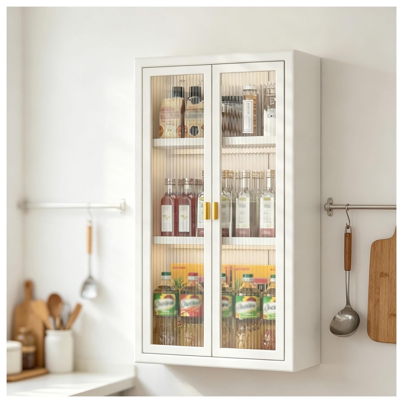 Zfmnoyev Armario De Cocina De Pared con Puerta De Policarbonato