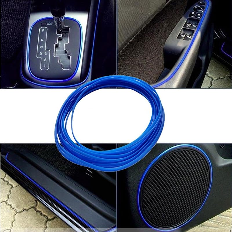 Fita de Friso Decorativa Azul-Escuro Aumo-mate para Interior e Exterior Automotivo – 5 m