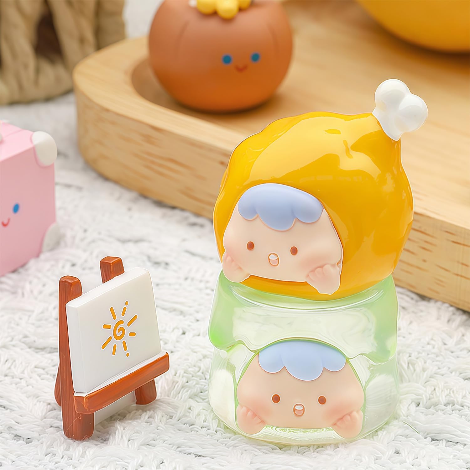 Greedy Little One Series Blind Box Figures, Random Design Action Figures Collectible Toys for Birthday Gift, Home Decorations, Single Box