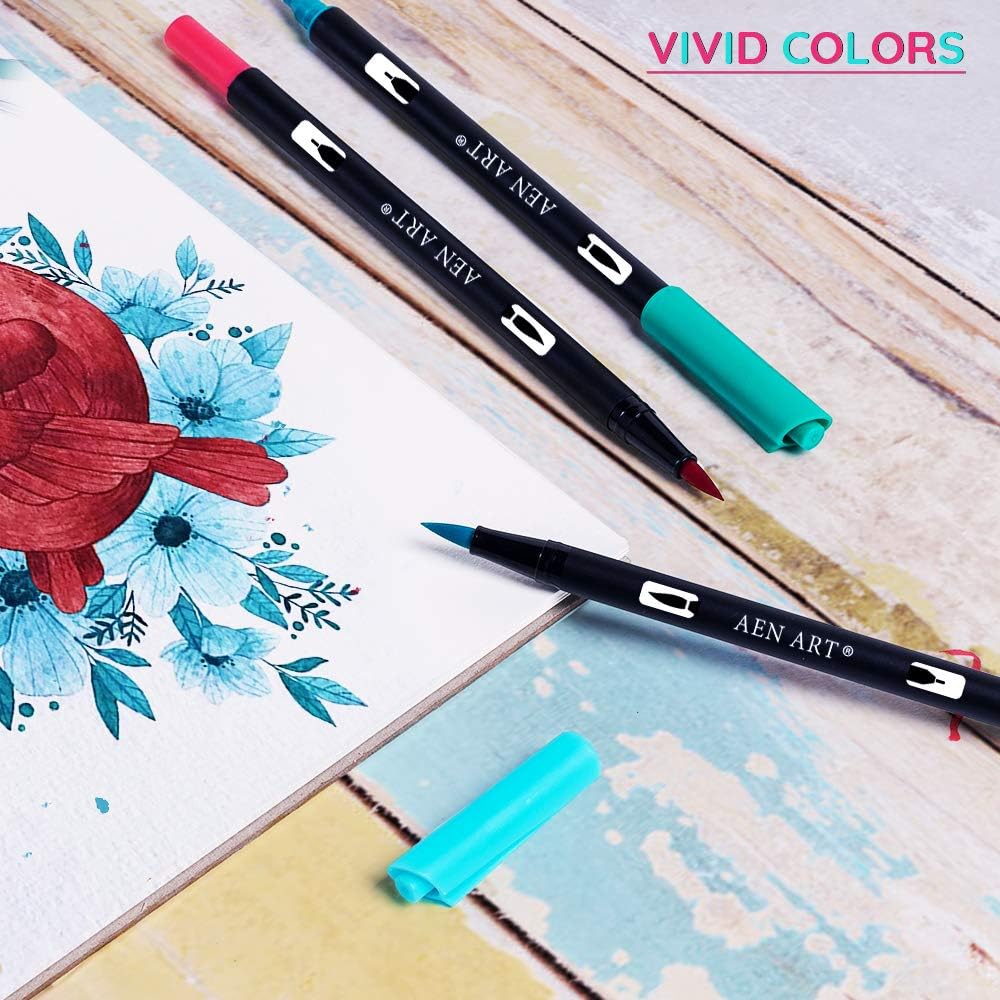 Dual Brush Calligraphy Pens Art Marker