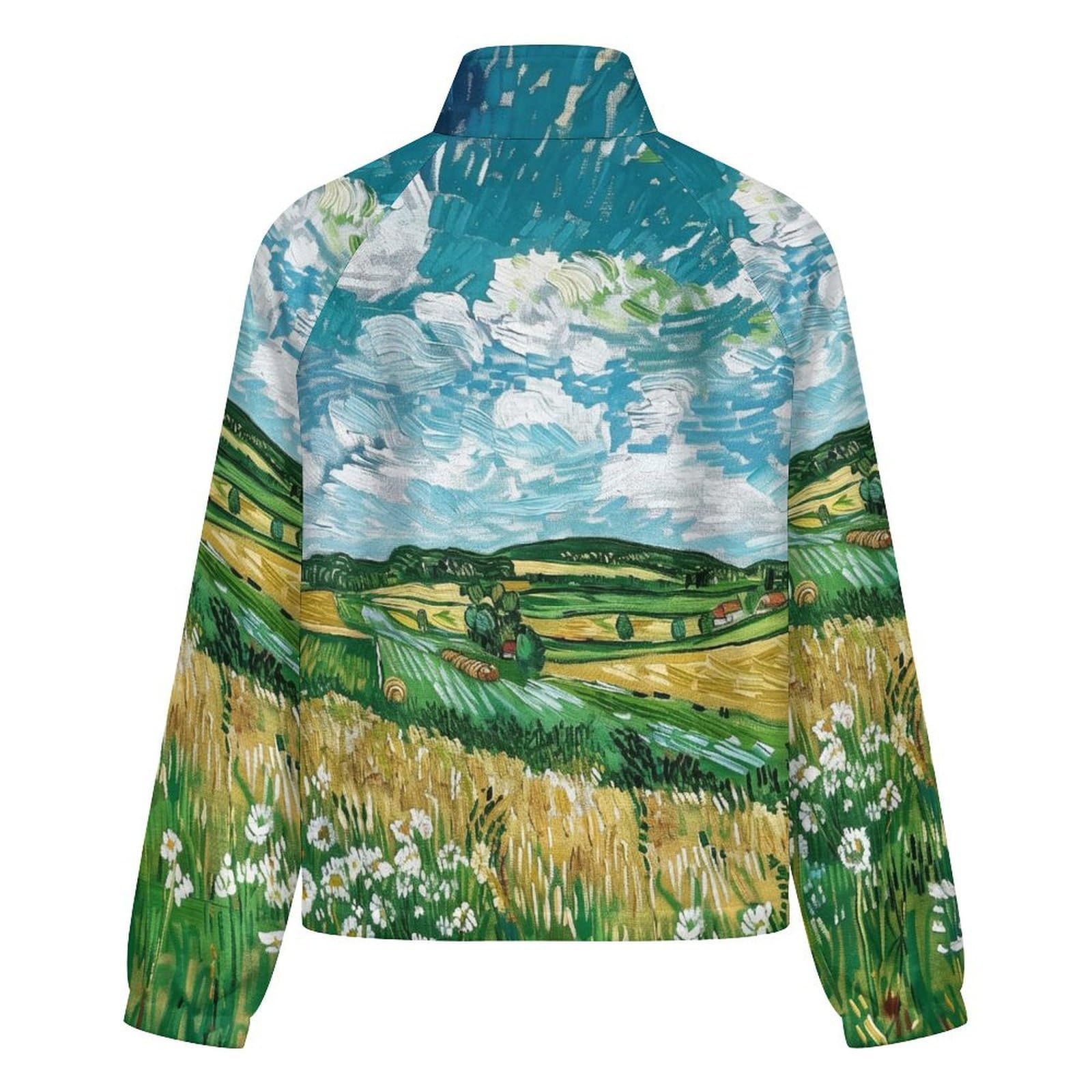 OFFSUM Chaqueta Polar Para Mujer - Hermoso Paisajeabrigo De Talla Grande Para Otoño E Invierno, Tops, Cárdigan, Ropa De Calle De Moda Para Exteriores, Resistente Al Viento, Ropa De Senderismo