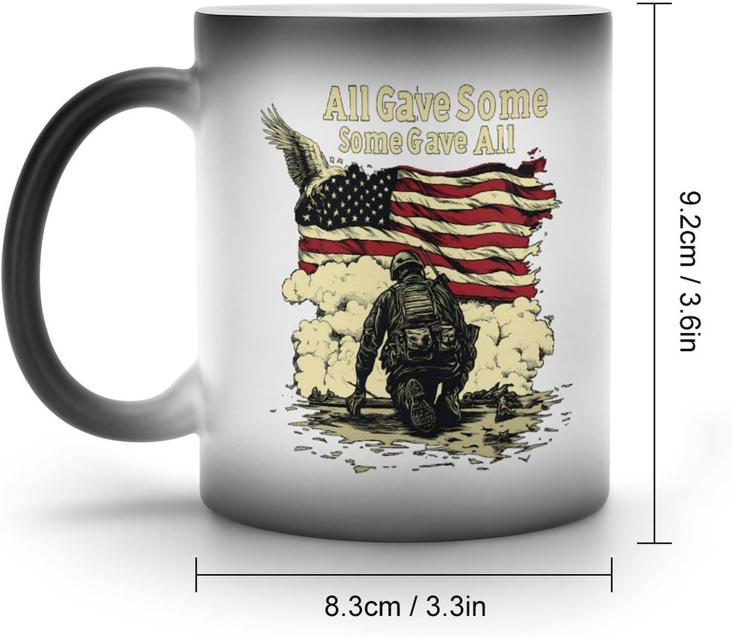 Memorial Day All Gave Some Some Gave All Color Changing Mug Heated Ceramic Cup Heat Sensitive Coffee Mug Fun Gift