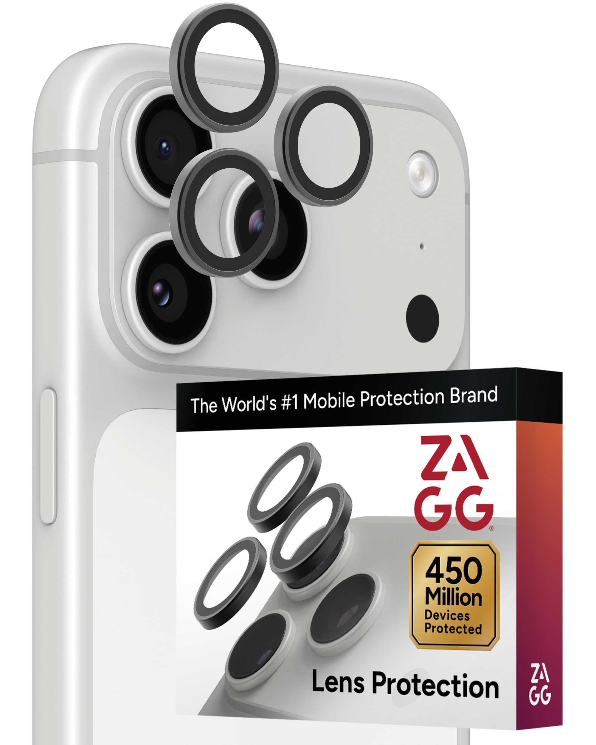 ZAGG Camera Lens Protector for iPhone 18 Pro/ 18 Pro Max, Black