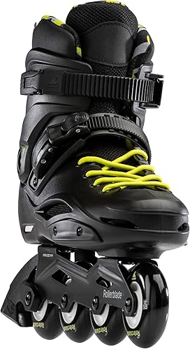 Miniatura 3 de Rollerblade RB Cruiser - Patines en línea unisex para adultos, negroamarillo neón, patines en línea de rendimiento urbano