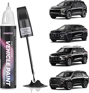 GB8/WA384A Mosaic Black Metallic Touch Up Paint for Chevrolet, Car Scratch Repair Paint Kit with 2 in 1 Brush and Pen Nip, Exact-Match & Quick Drying Design for Chips and Nicks