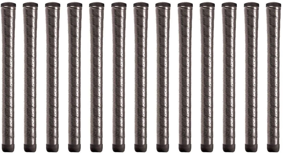Winn Excel Midsize (+1/32 Inch) Black 13 Piece Golf Grip Bundle (